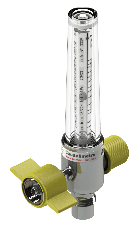 Flujómetro Neo de O2 0 - 1 lpm